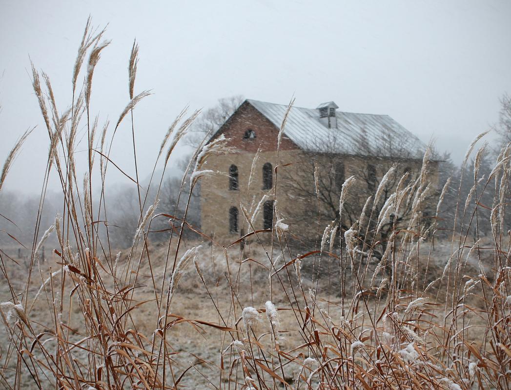 Competition entry: Old mill in snow