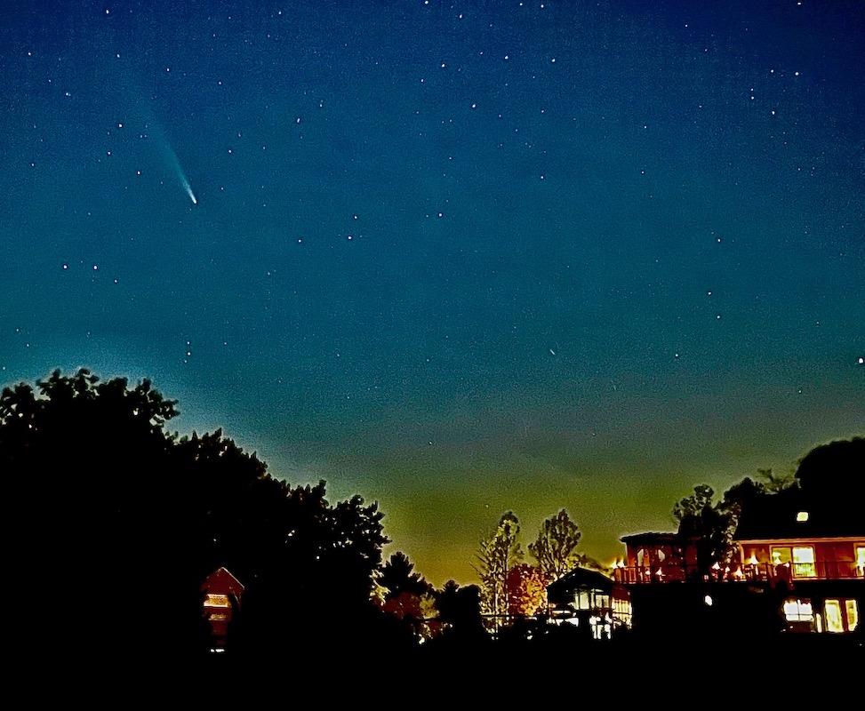 Competition entry: ATLAS comet over house