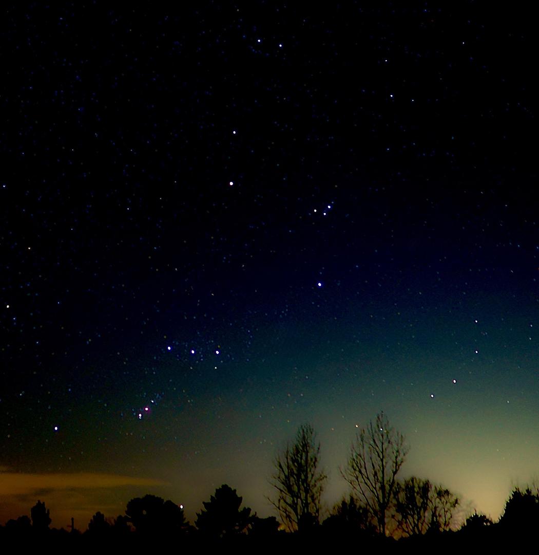 Marks - Orion setting in the west.