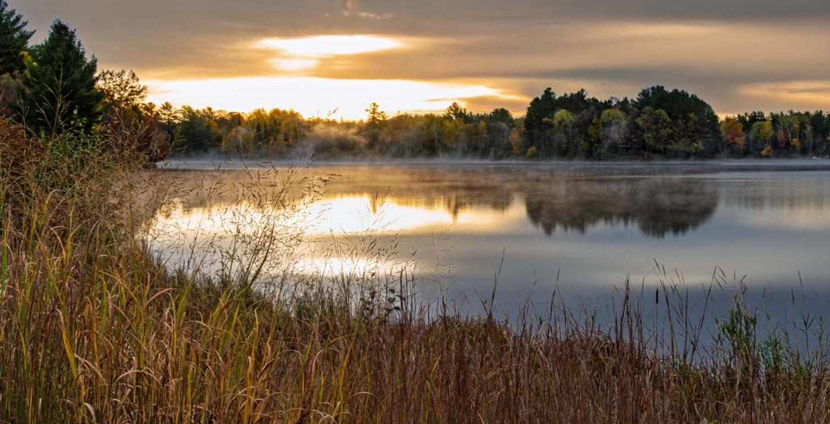 Competition entry: Foggy Lake at Sunset