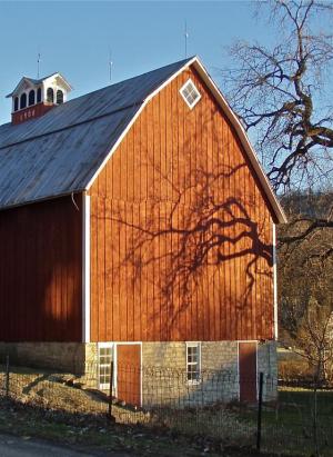 Competition entry: Sunset Shadows on Barn 