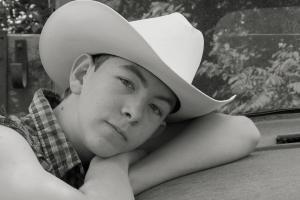 Competition entry: Black and White Cowboy