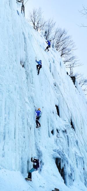 Competition entry: Winona ice wall climbers