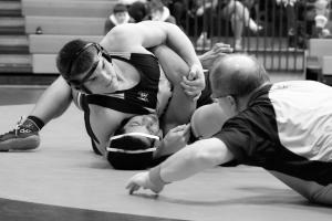 Alex wrestling at Minn. Section Tournament