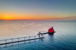 Sturgeon Bay Ship Canal Pierhead Lighthouse Sunrise